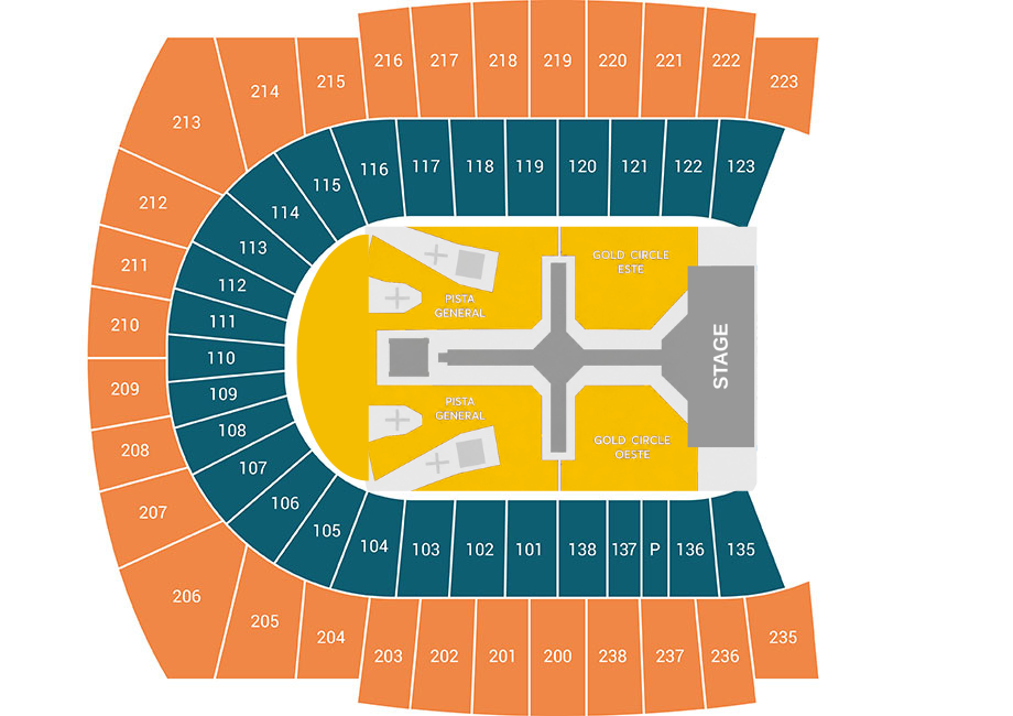 mapa estadio olimpico the Weeknd BCN
